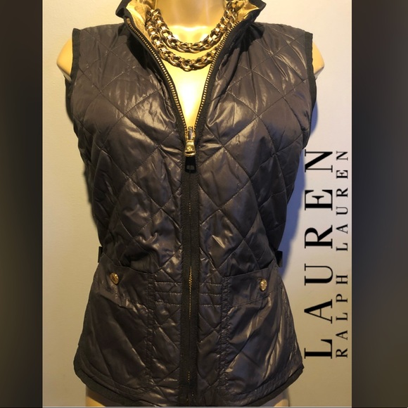 Lauren Ralph Lauren Jackets & Blazers - ⚜️RL Gold & Black reversible vest⚜️
